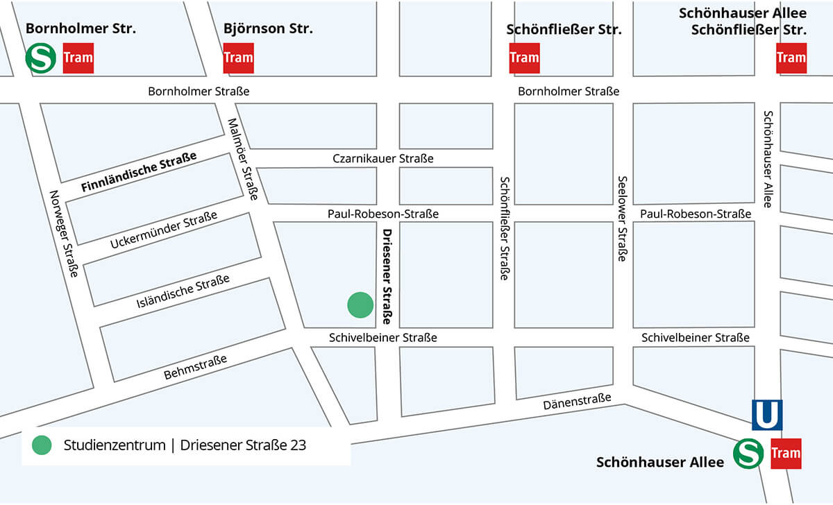 Zentrum fuer Infektiologie Studienzentrum Karte mit Standort